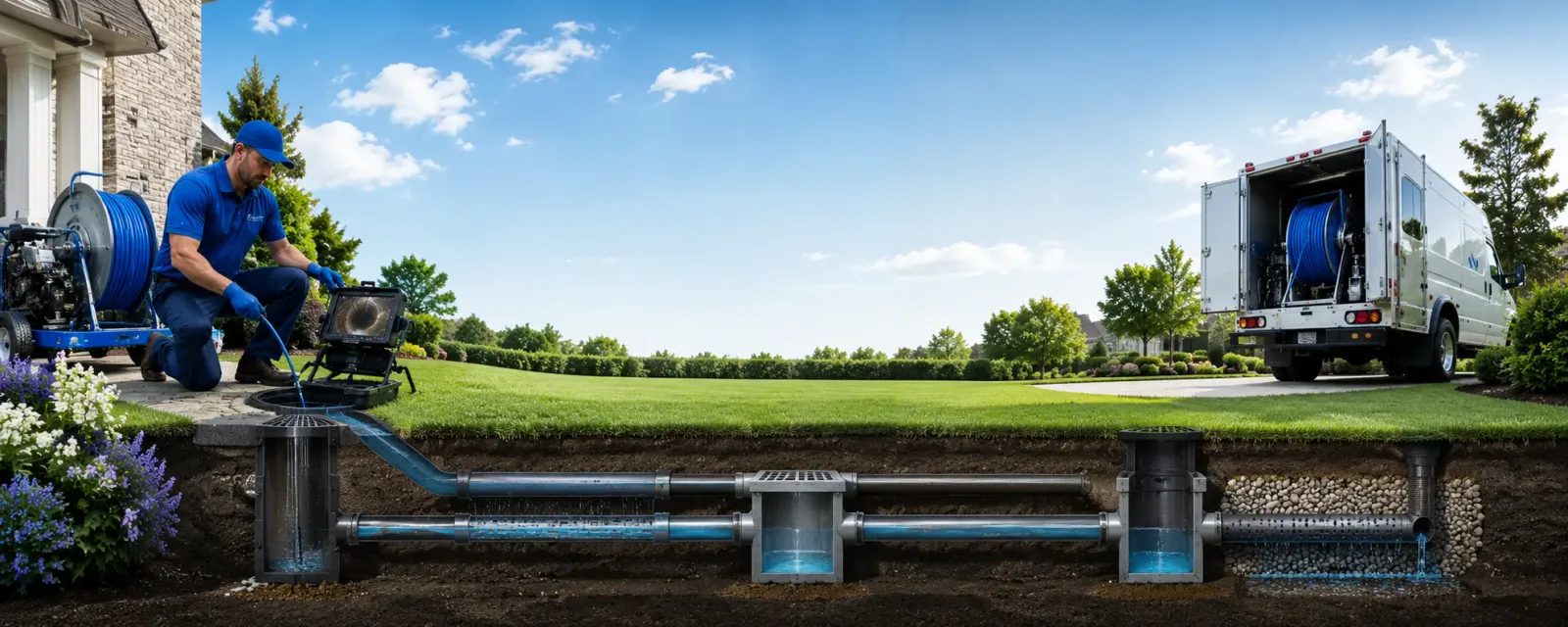 Outdoor drain cleaning information for Steeleville, IL